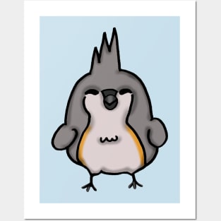 Chibi Tufted Titmouse Posters and Art